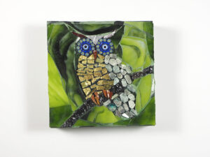 Owl, by Barbara Schlein (Glass Mosaic)
